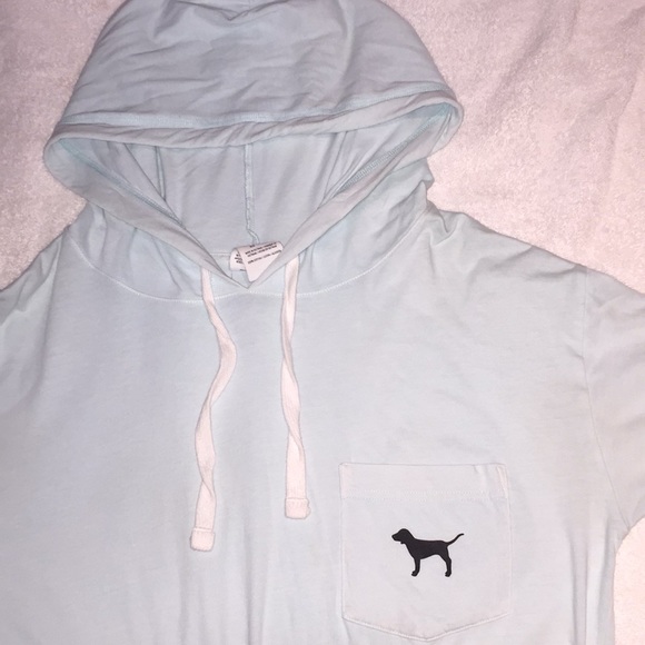 PINK long sleeved shirt with hood - Picture 1 of 5